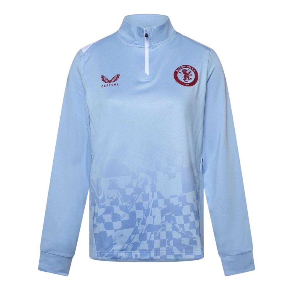 Castore Womens/Ladies Aston Martin  Long-Sleeved Drill Top / Blue/White